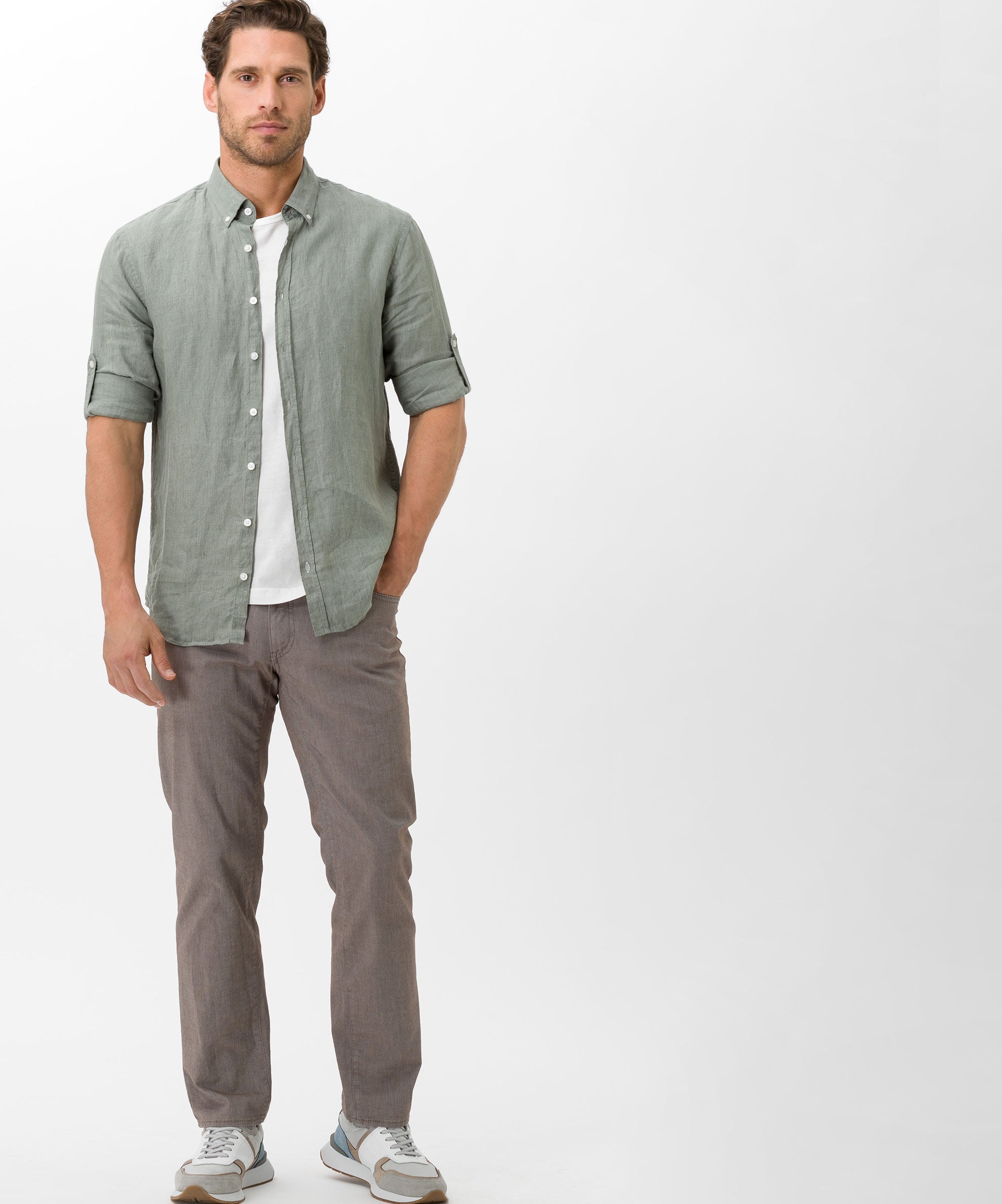 BRAX CADIZ muscat Five Pocket - Stone Taupe - 07864120 84-3357.54 von BRAX