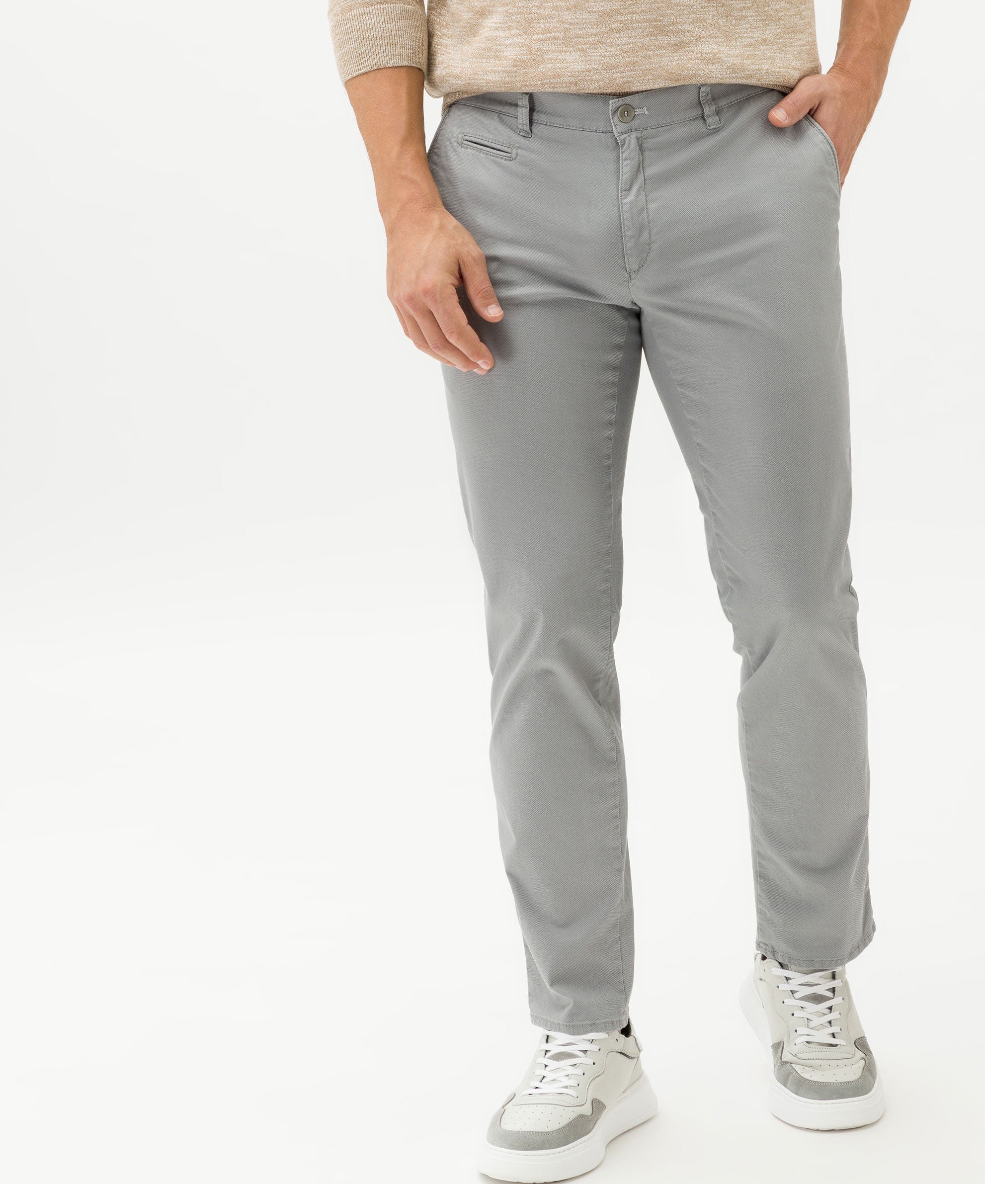 BRAX FABIO IN Chinchilla Grey Chino - 7882020 81-1608-07 von BRAX