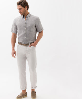 BRAX CADIZ U Straight Stoffhose - Linen Mist Ivory - 7884120 81-1128-59