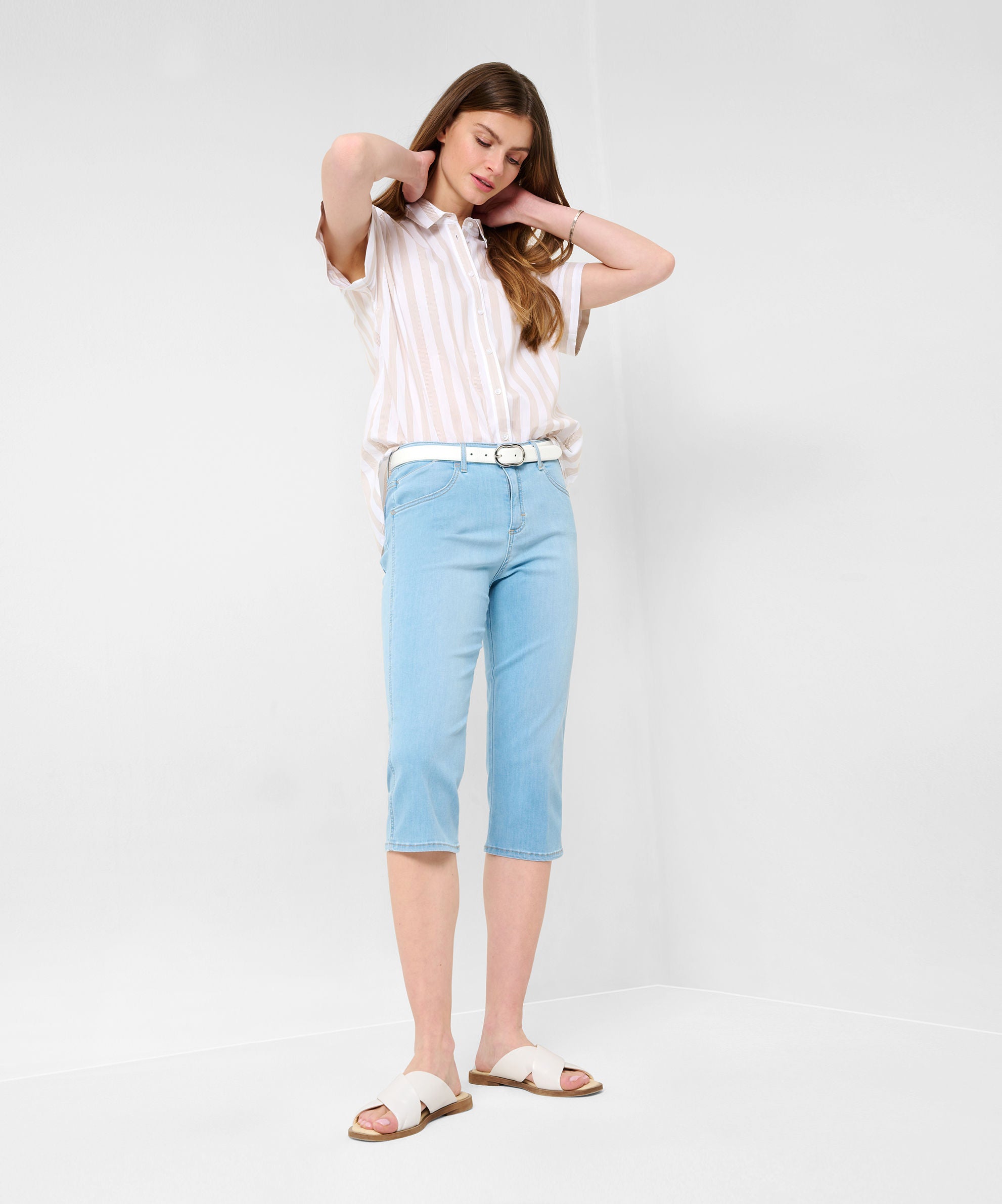 BRAX SHAKIRA C Capri Jeans - Sky Mist Wash - 9960220 74-7928-29 von BRAX