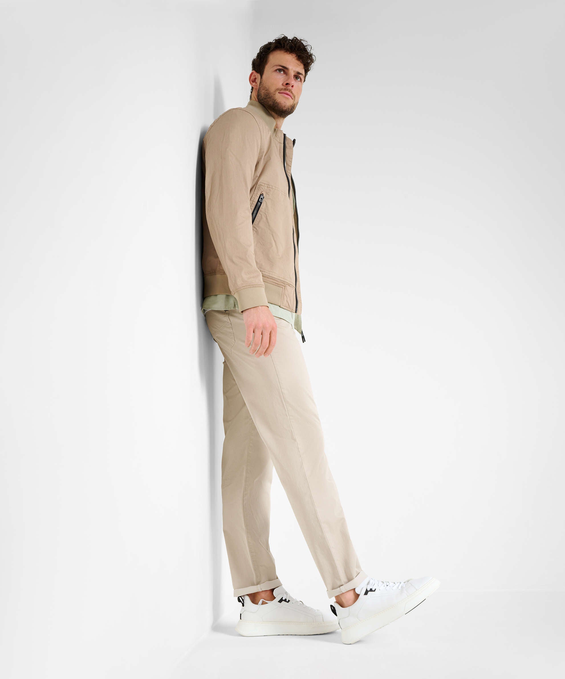 BRAX Cadiz Herren Stoffhose - Sandstone Mist - 7884120 81-1208-56 von BRAX
