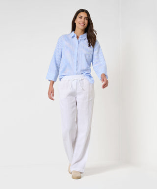 BRAX Farina Leinenhose - Porcelain Mist White - 9834620 71-2208-99