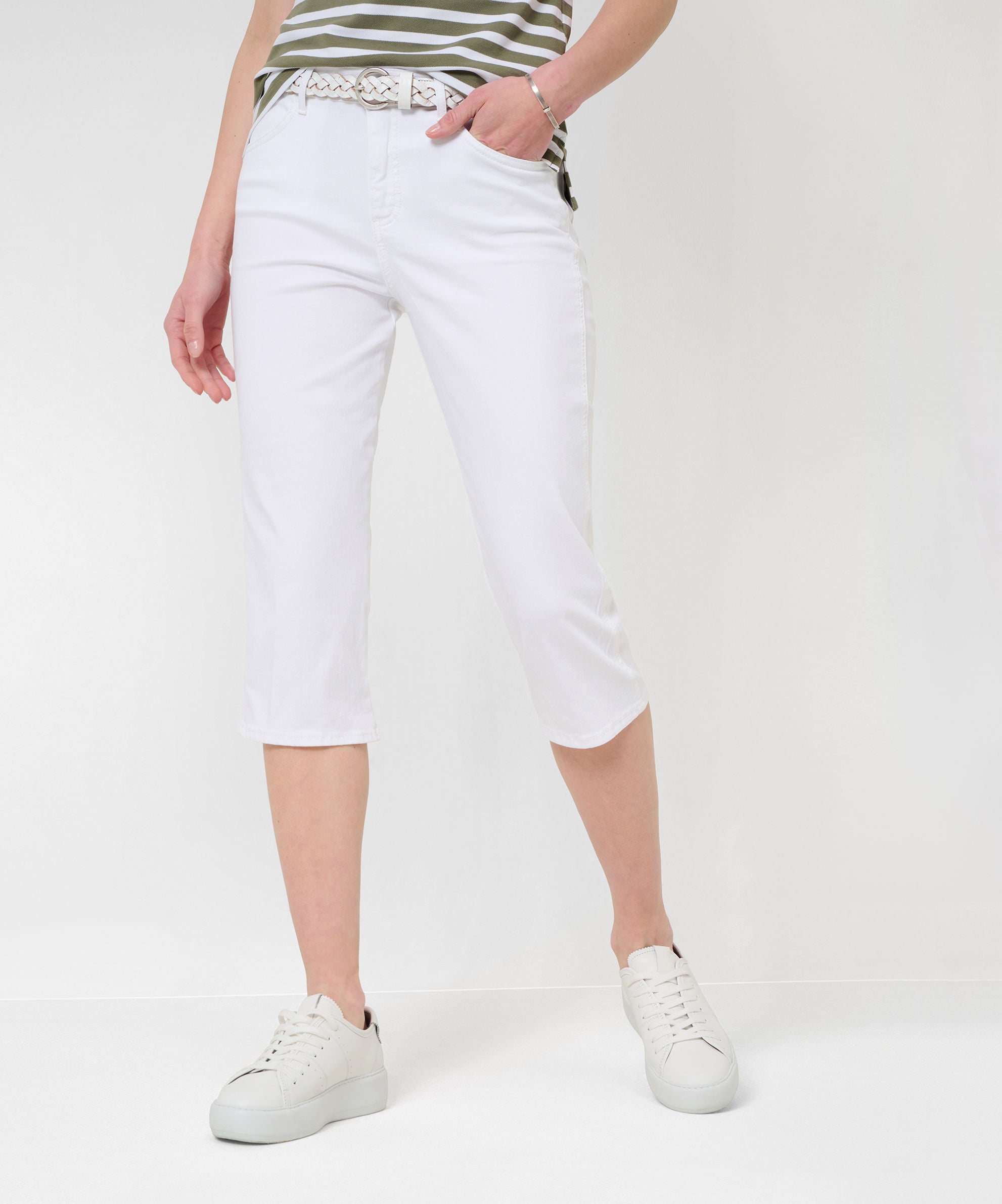BRAX Shakira C 3/4-Jeans - Bright Ivory White - 9960220 74-7928-99