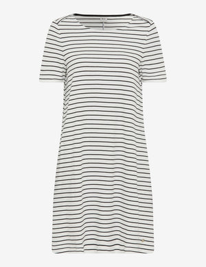 BRAX Grace T-Shirt Kleid - Cream Stripe Breeze - 90641300 36-3508-02