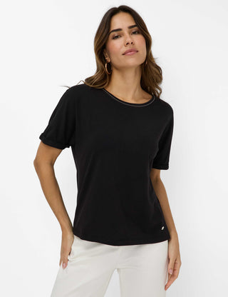 BRAX CAELEN Kurzarm T-Shirt black 90637400 36-3608-02