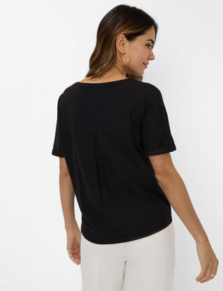 BRAX CAELEN Kurzarm T-Shirt black 90637400 36-3608-02