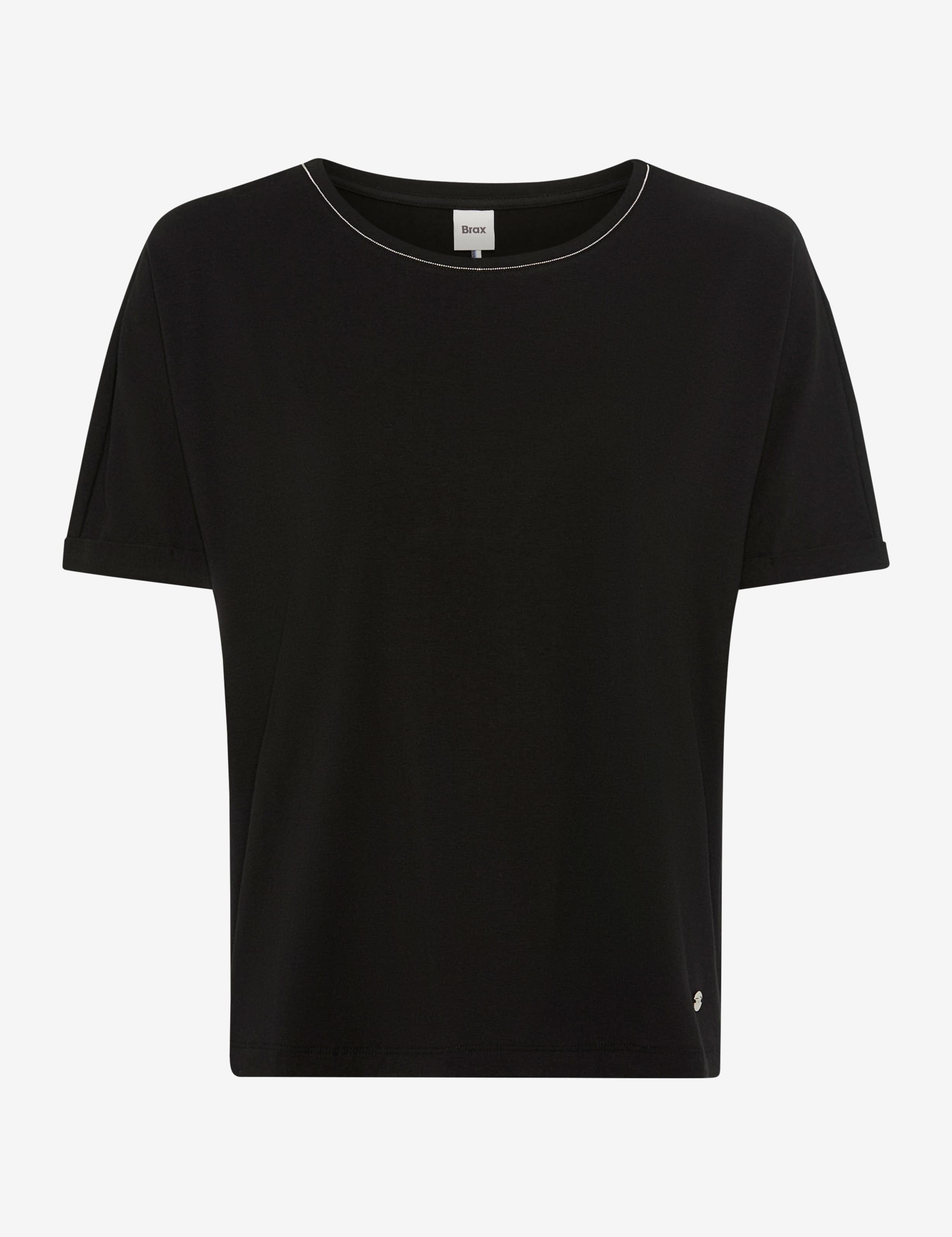 BRAX CAELEN Kurzarm T-Shirt black 90637400 36-3608-02