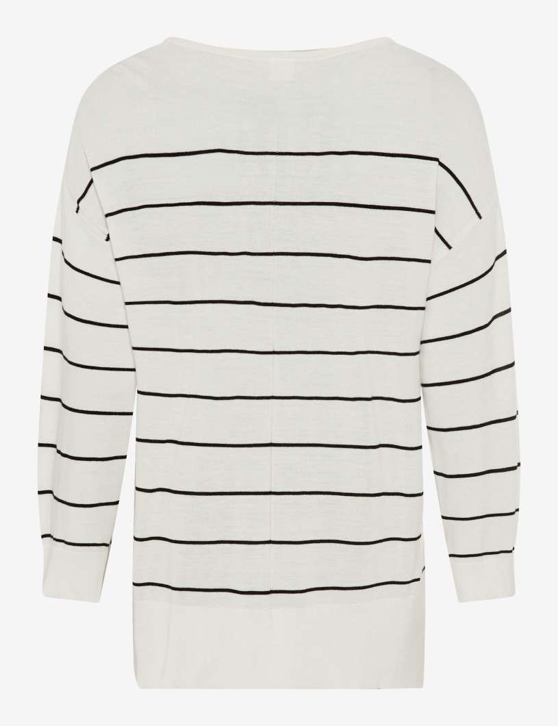 BRAX LIZ Pullover/Longsleeve - Moonlit Chalk Stripe - 90186500 36-5218-02
