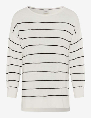 BRAX LIZ Pullover/Longsleeve - Moonlit Chalk Stripe - 90186500 36-5218-02