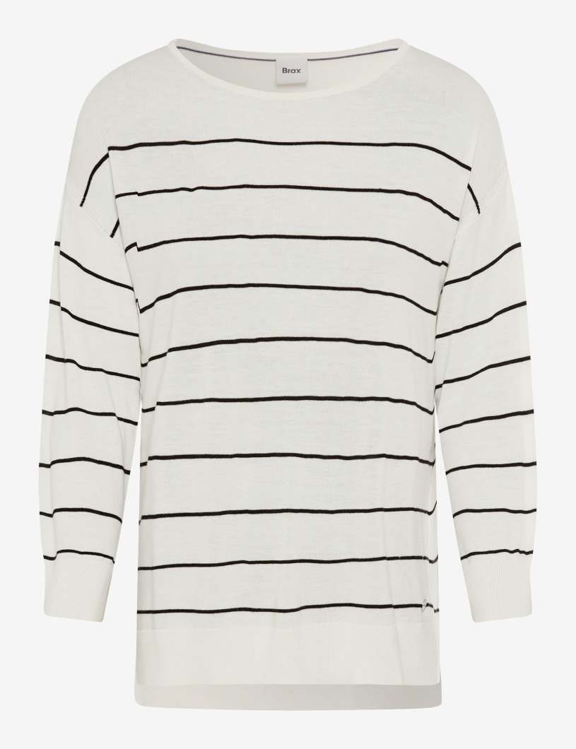 BRAX LIZ Pullover/Longsleeve - Moonlit Chalk Stripe - 90186500 36-5218-02