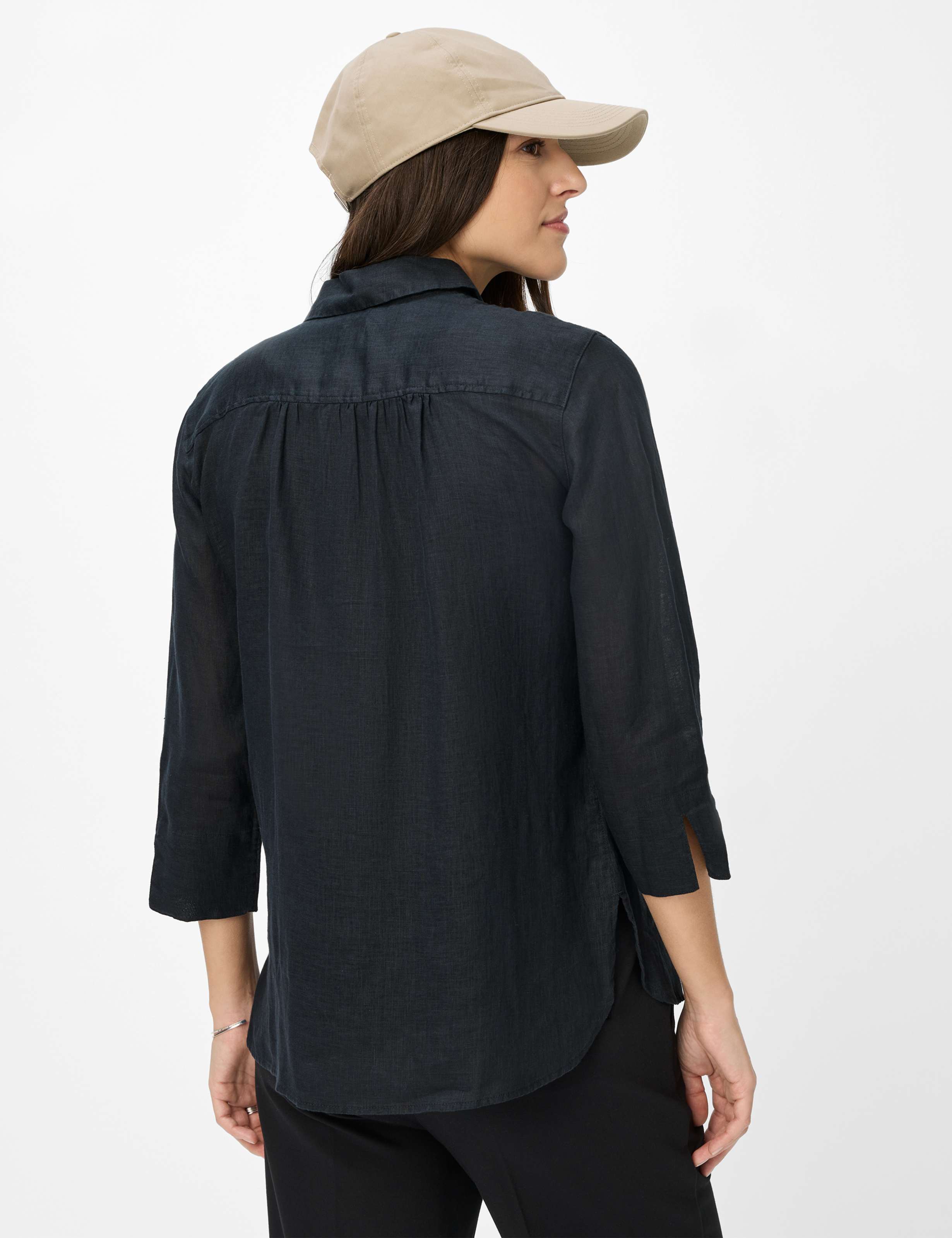 BRAX VICKI 3/4 Bluse - Ink Night Blue - 94110200 41-7038-02 von BRAX