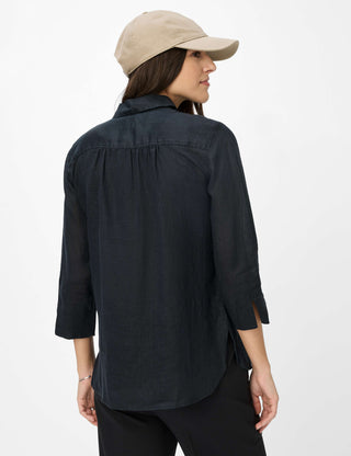 BRAX VICKI 3/4 Bluse - Ink Night Blue - 94110200 41-7038-02