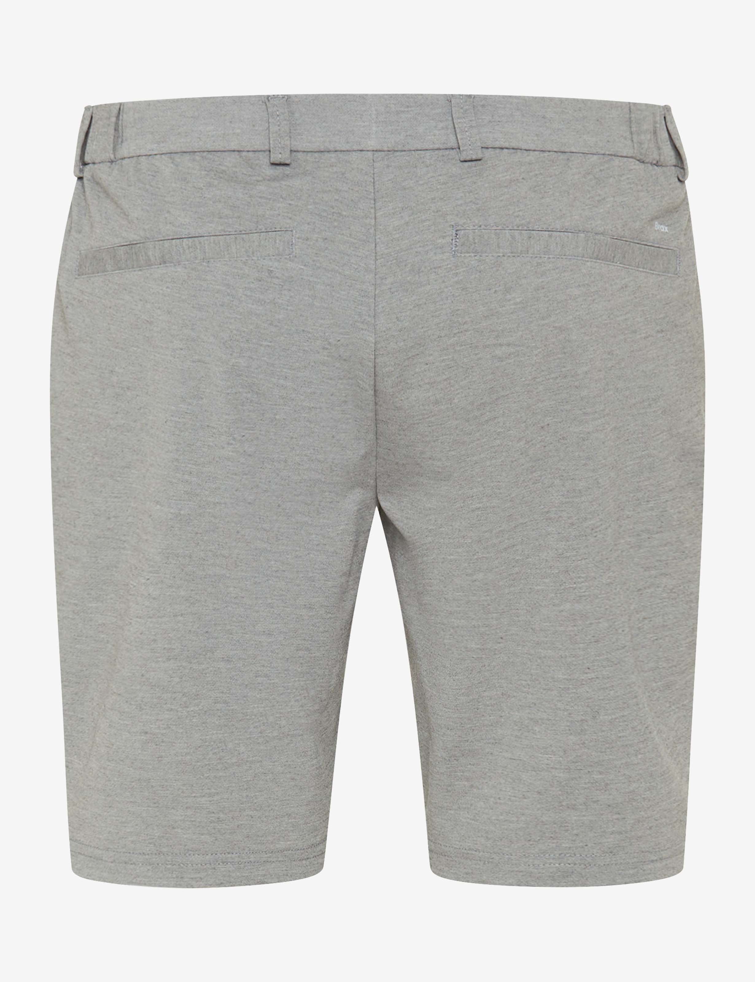 BRAX SILVIO PB platin Shorts - Misty Grey Melange - 7269020 86-5208-06