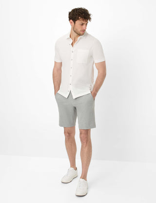 BRAX SILVIO PB platin Shorts - Misty Grey Melange - 7269020 86-5208-06