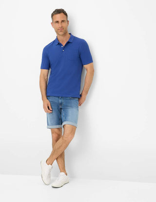 BRAX PETE BT Poloshirt - Ocean Drive Blue - 70431400 26-4848-14