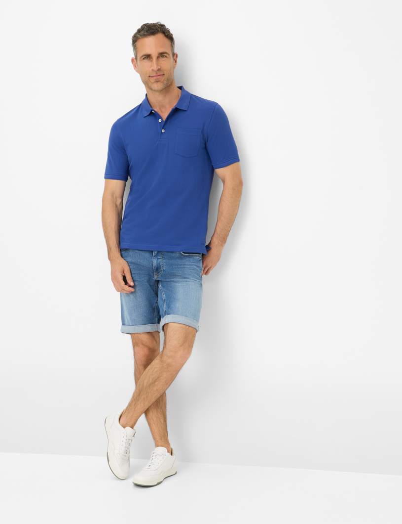 BRAX PETE BT Poloshirt - Ocean Drive Blue - 70431400 26-4848-14 von BRAX