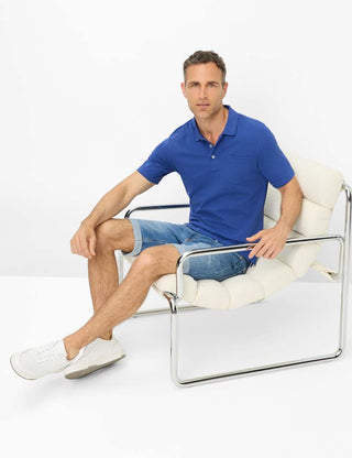 BRAX PETE BT Poloshirt - Ocean Drive Blue - 70431400 26-4848-14