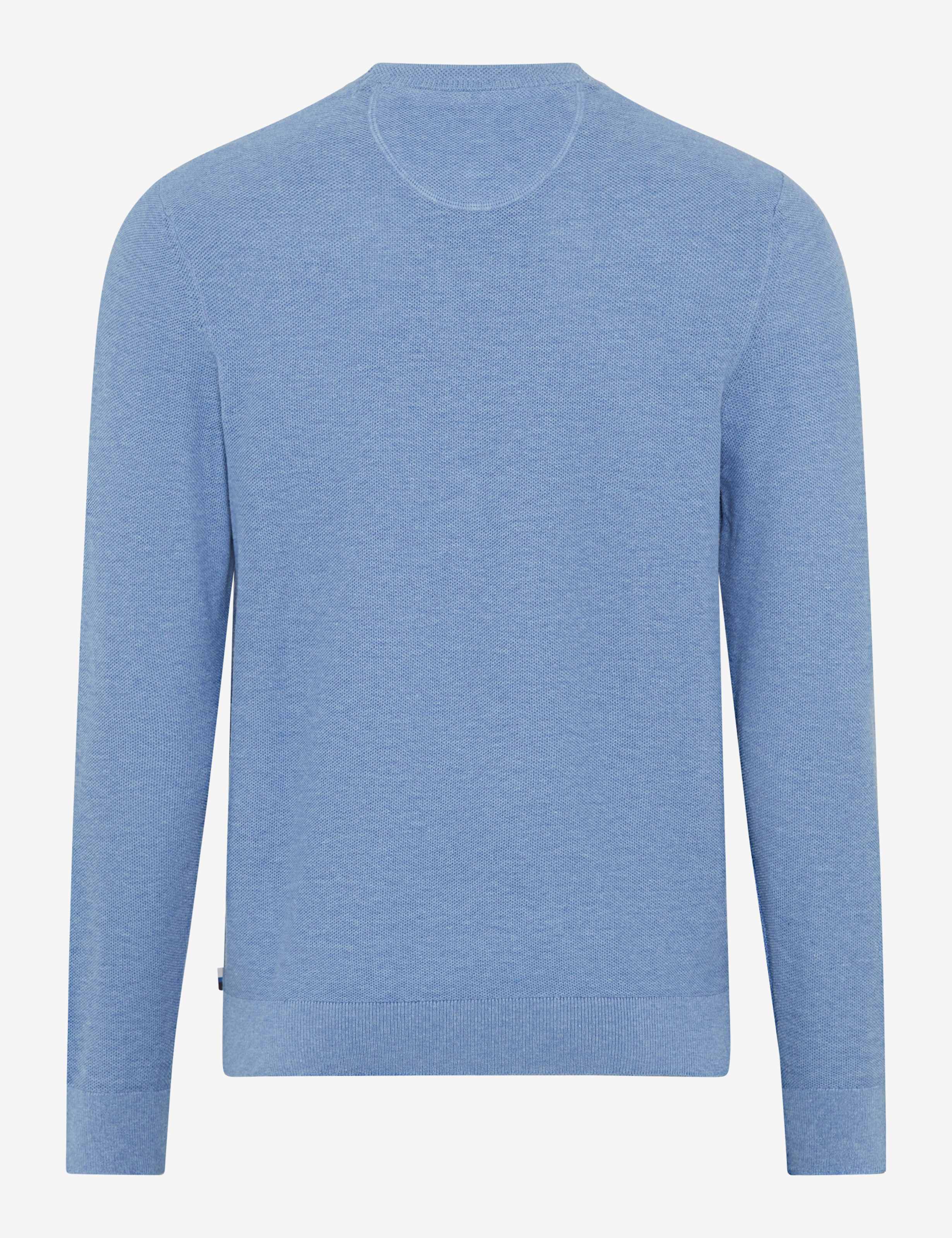 BRAX RICK Strickpullover Rundhals - Sky Harbor Blue - 70126800 26-4108-16 von BRAX