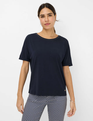 BRAX CAELEN Kurzarm T-Shirt navy 90637400 36-3608-22