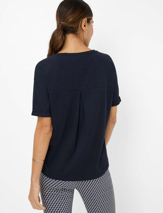 BRAX CAELEN Kurzarm T-Shirt navy 90637400 36-3608-22