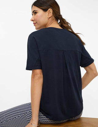 BRAX CAELEN Kurzarm T-Shirt navy 90637400 36-3608-22