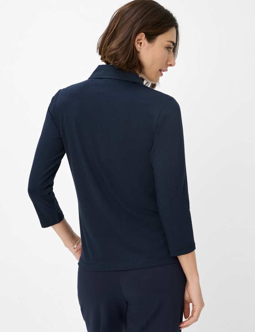 BRAX CLEO Poloshirt - Midnight Indigo - 90639800 36-3608-22 von BRAX