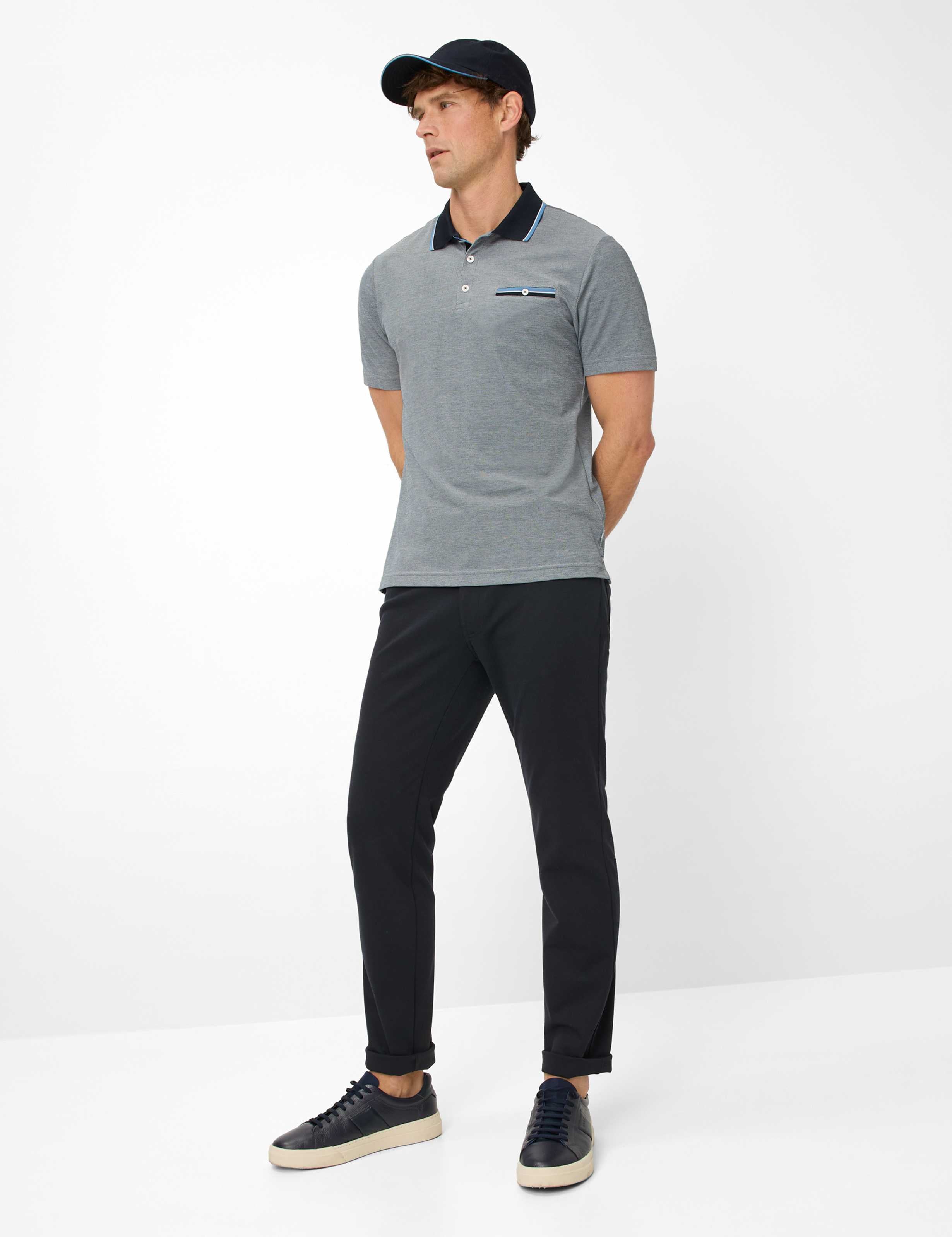 BRAX PETTER Poloshirt - Steel Fog Blue - 70420800 214768-23 von BRAX