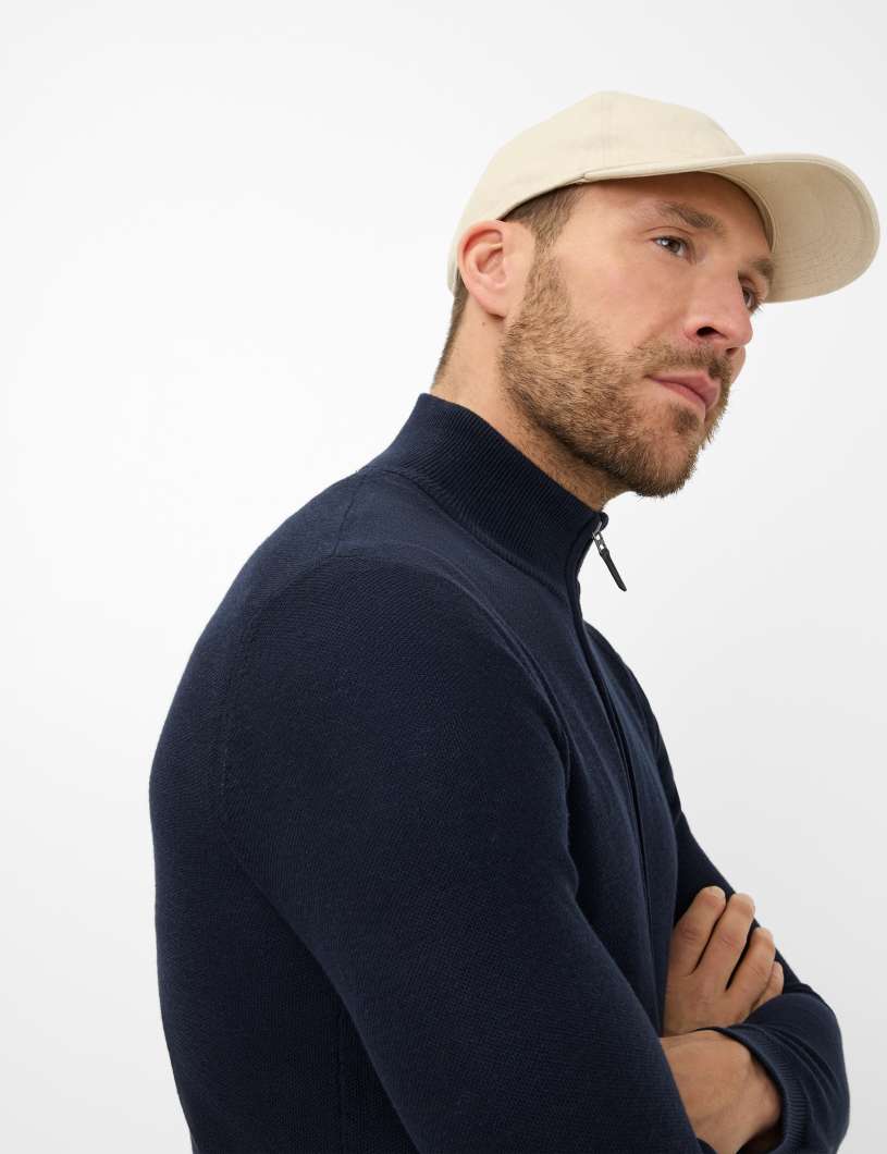BRAX JAKE Strickjacke/Cardigan - Midnight Navy Knit - 70127800 26-4108-23 von BRAX
