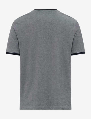 BRAX TED Kurzarm T-Shirt - Slate Harbor Blue - 70817200 26-4768-23