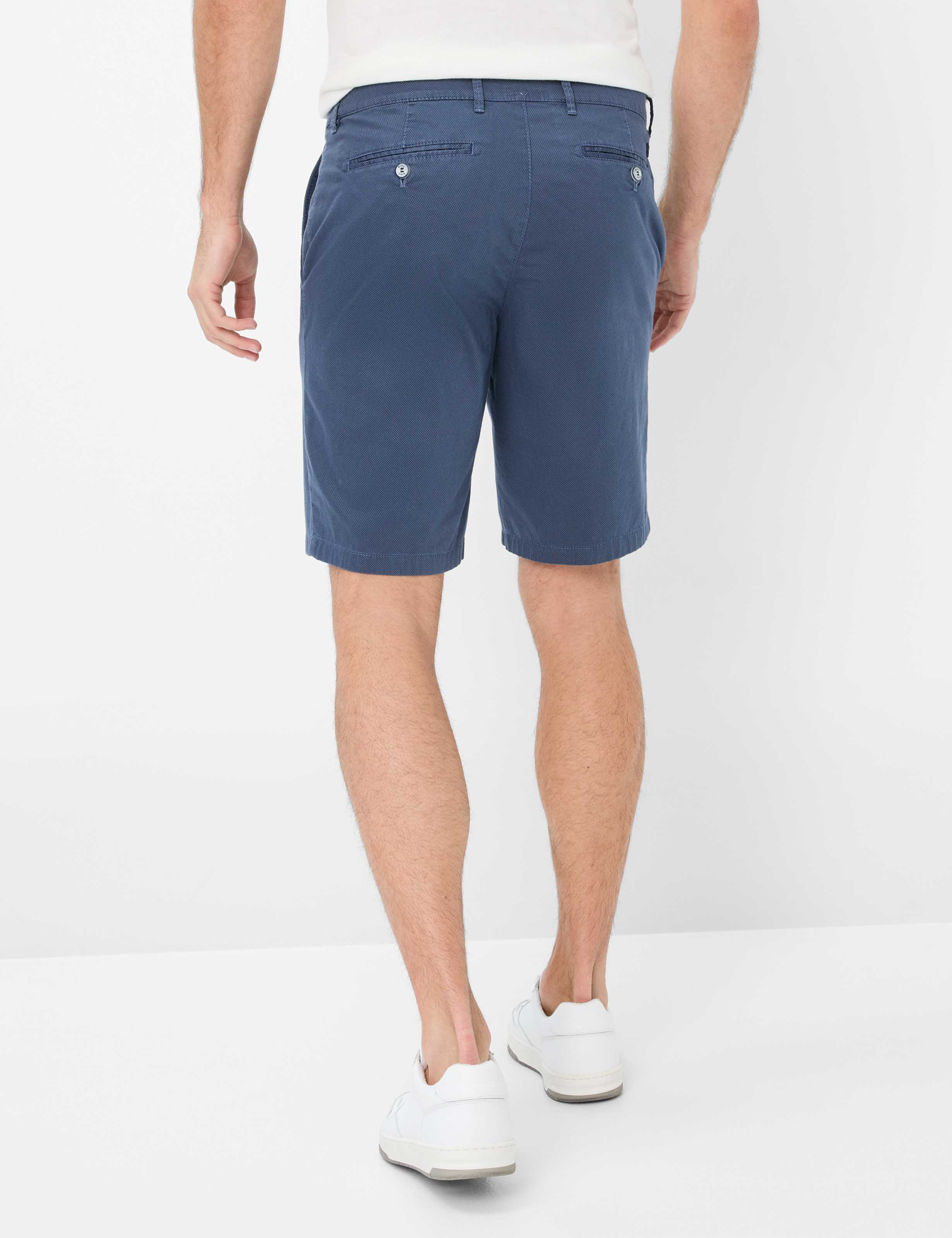 BRAX Bozen Herren-Chino-Shorts - Deep Navy Speckle - 7864720 81-1558-23 von BRAX