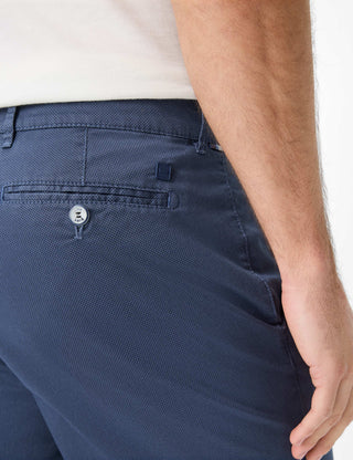 BRAX Bozen Herren-Chino-Shorts - Deep Navy Speckle - 7864720 81-1558-23