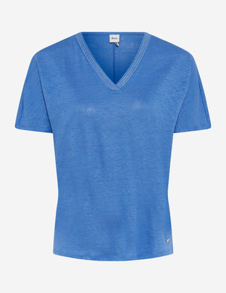 BRAX CAELEN Kurzarm T-Shirt - Azure Breeze Blue - 90638500 31-7208-24