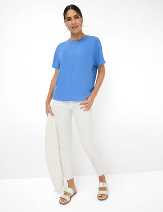 BRAX CAELEN Kurzarm T-Shirt sapphire blue 90639100 36-4438-24