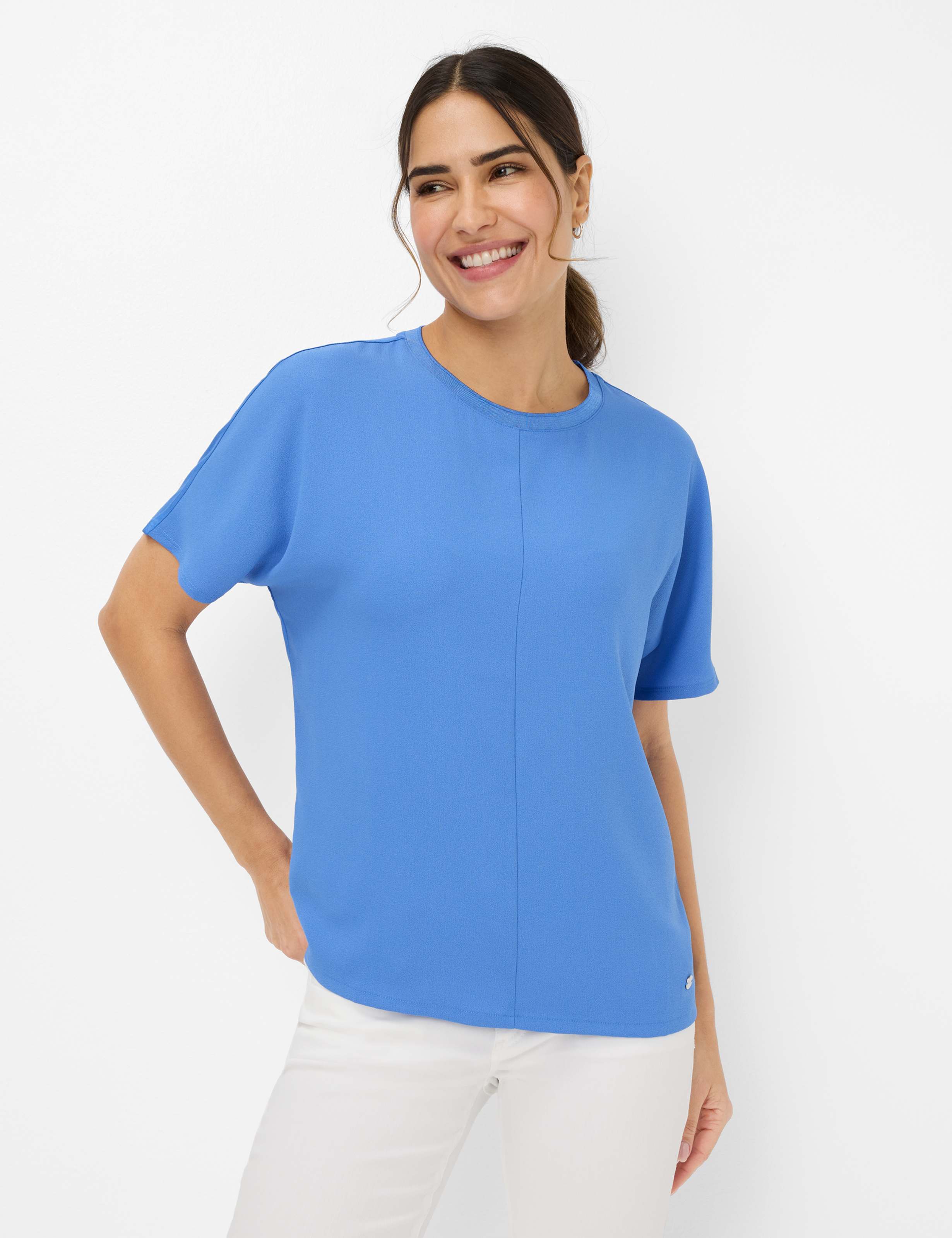 BRAX CAELEN Kurzarm T-Shirt sapphire blue 90639100 36-4438-24 von BRAX