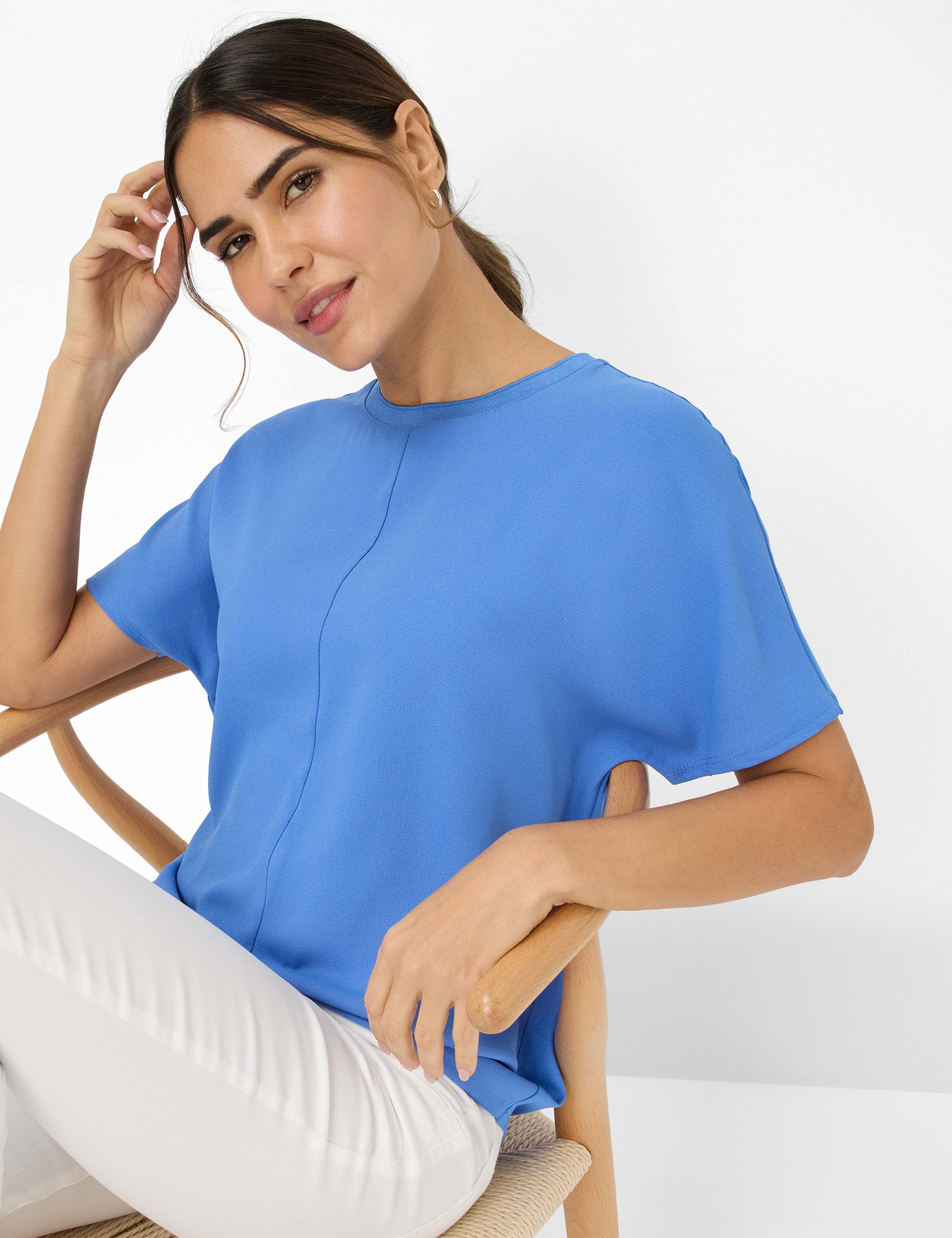 BRAX CAELEN Kurzarm T-Shirt sapphire blue 90639100 36-4438-24 von BRAX