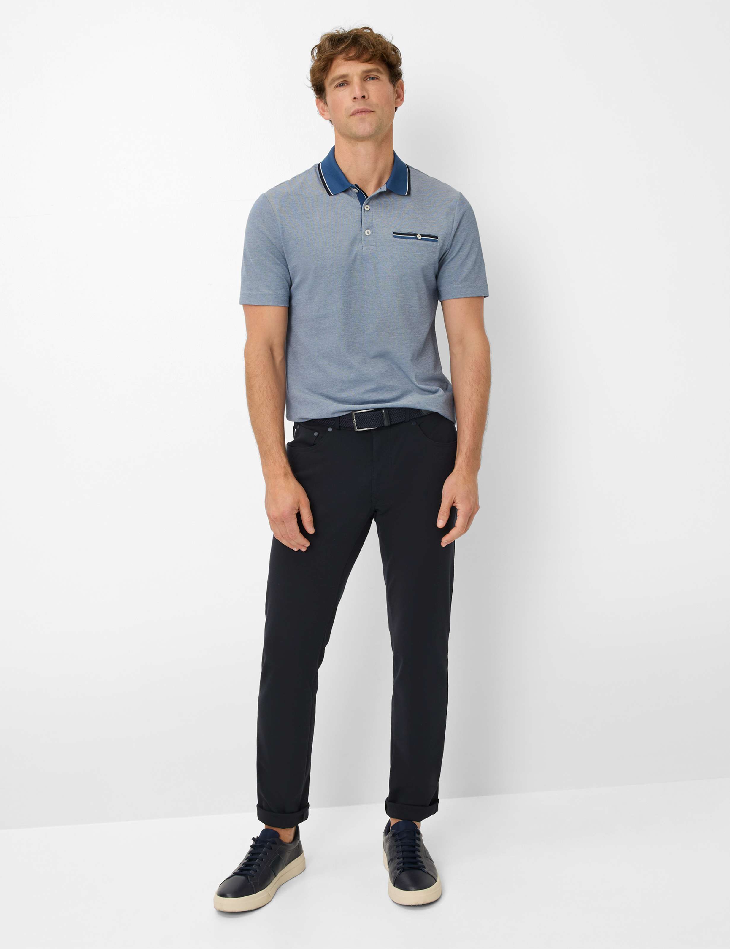 BRAX PETTER Poloshirt - Sea Slate Blue - 70428200 21-4768-25 von BRAX