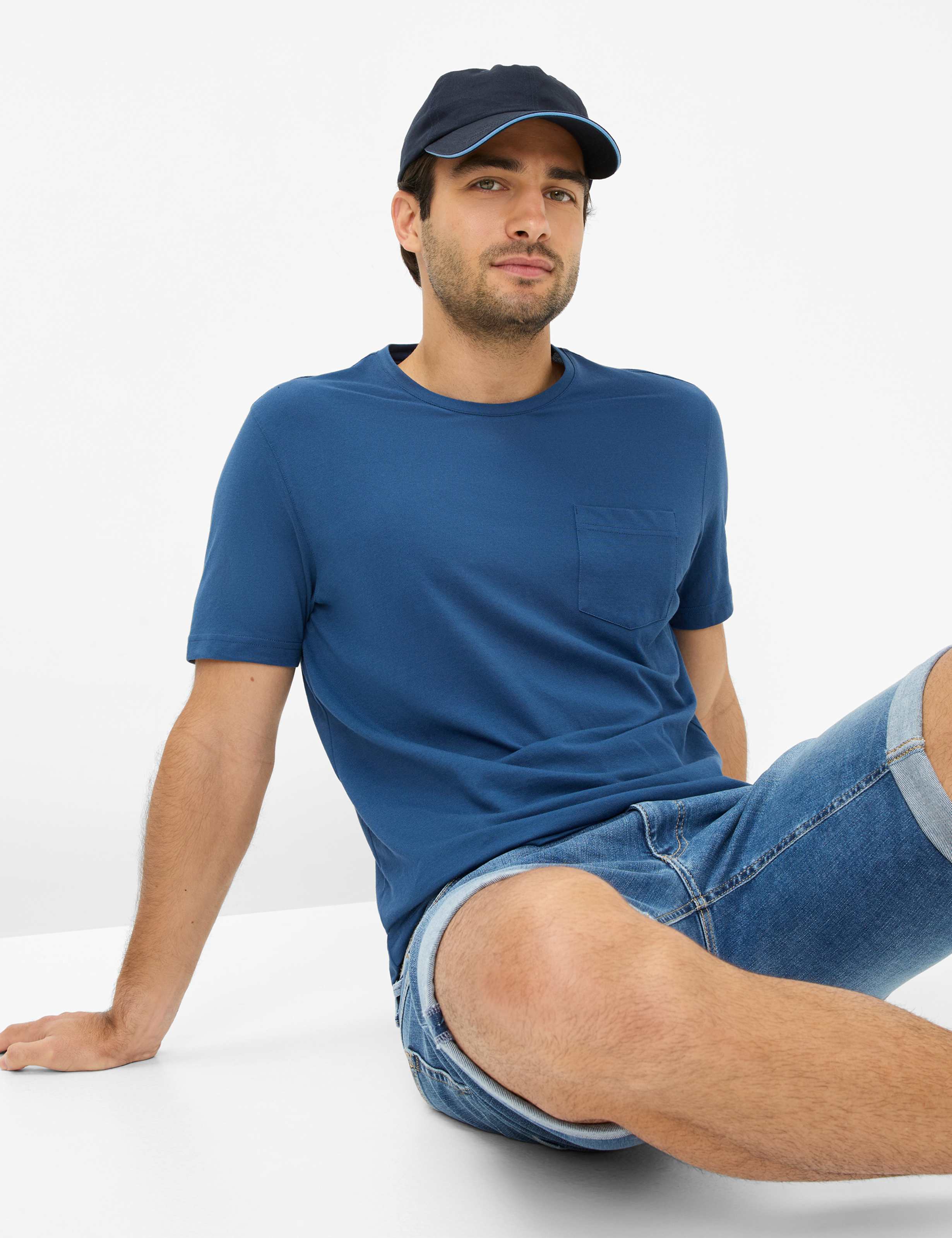 BRAX TODD Kurzarm Shirt - Midnight Azure - 70818500 26-4678-25 von BRAX