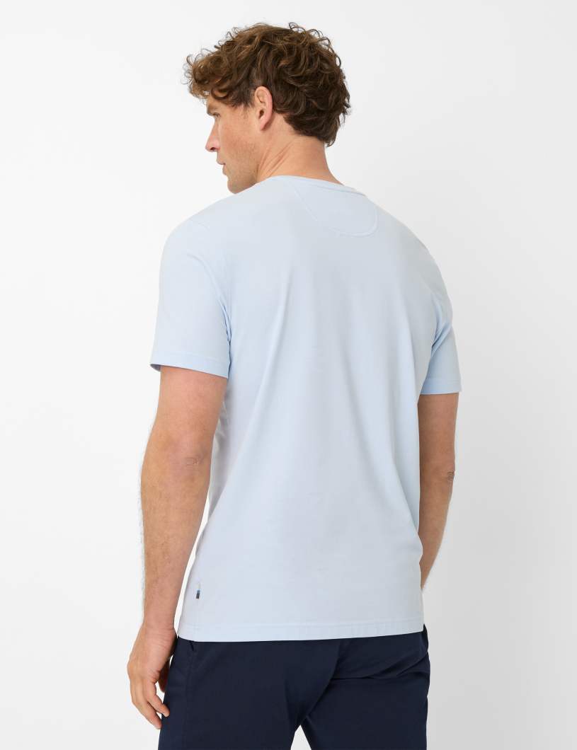 BRAX TED Kurzarm T-Shirt - Sky Mist Blue - 70816100 26-4538-29 von BRAX