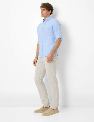 BRAX DIRK U Langarm Hemd - Airy Mist Blue - 74411900 41-3508-29