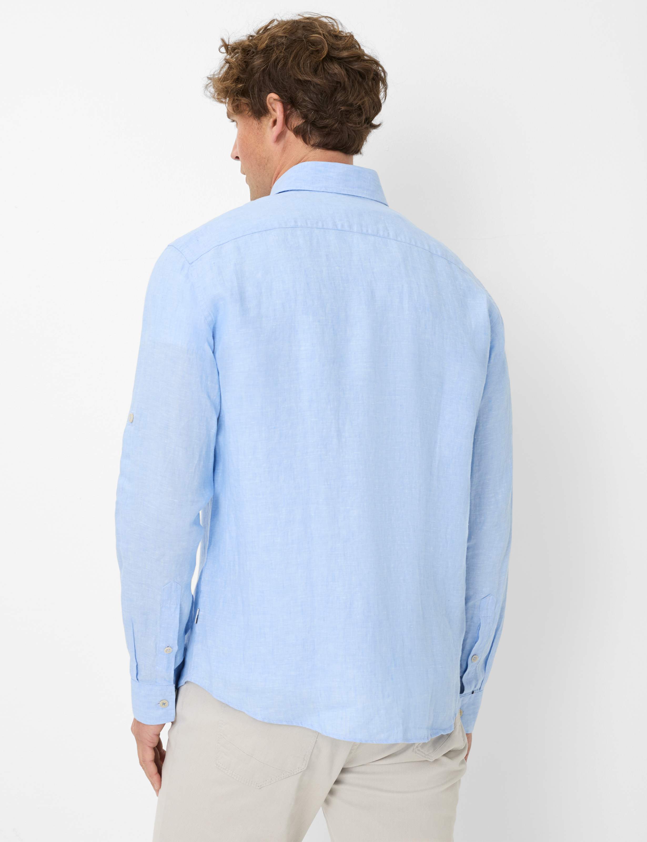 BRAX DIRK U Langarm Hemd - Airy Mist Blue - 74411900 41-3508-29 von BRAX