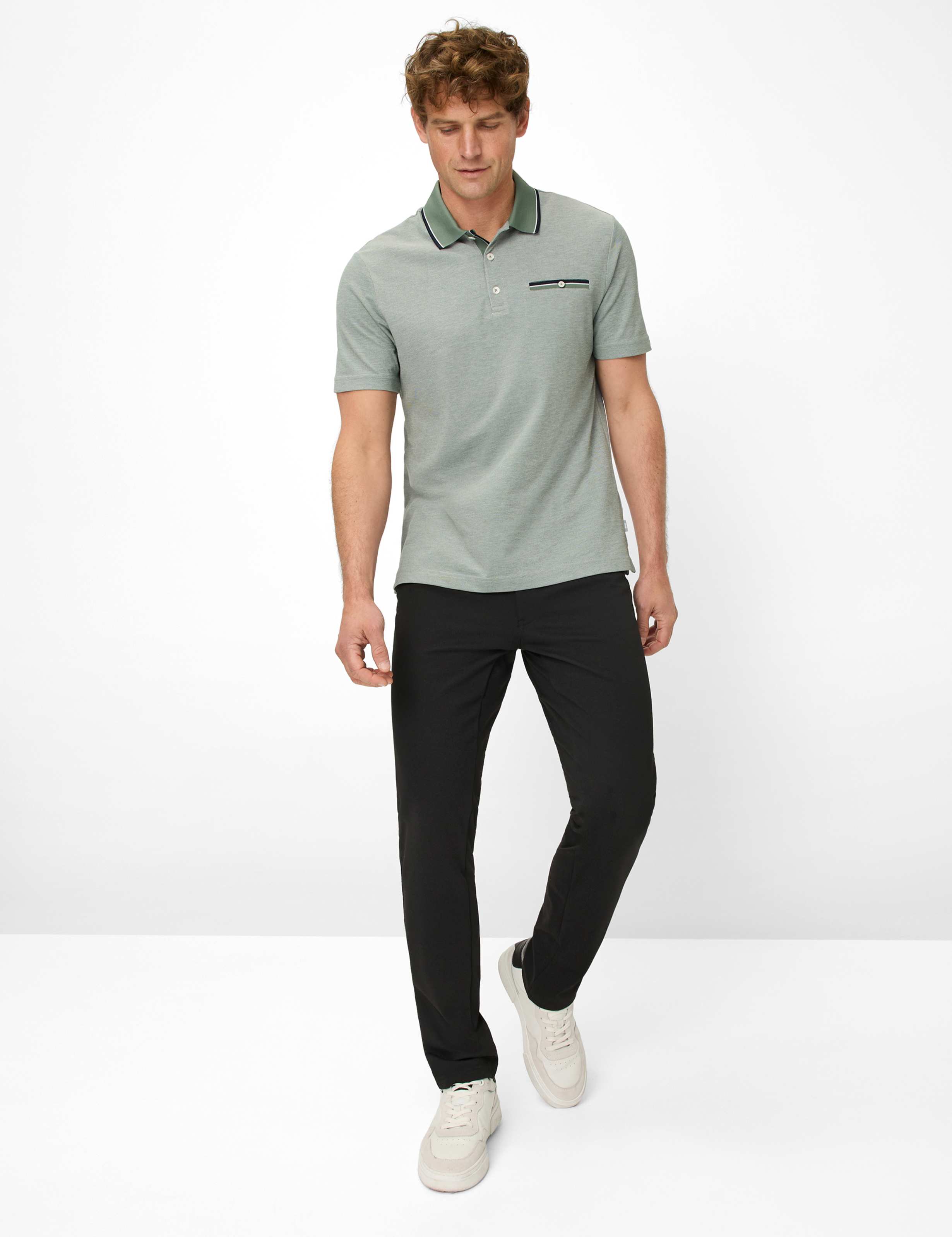 BRAX PETTER Poloshirt - Sage Terrace Green - 70428200 21-4768-36 von BRAX