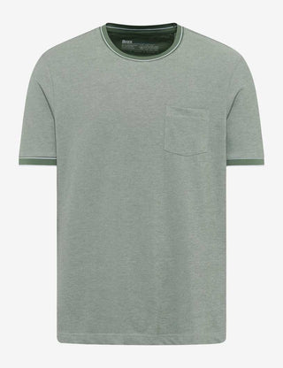 BRAX TED Kurzarm T-Shirt - Sage Mist - 70817200 26-4768-36