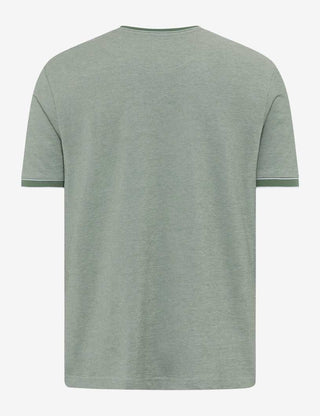 BRAX TED Kurzarm T-Shirt - Sage Mist - 70817200 26-4768-36