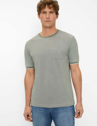 BRAX TED Kurzarm T-Shirt - Sage Mist - 70817200 26-4768-36
