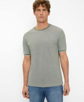 BRAX TED Kurzarm T-Shirt - Sage Mist - 70817200 26-4768-36