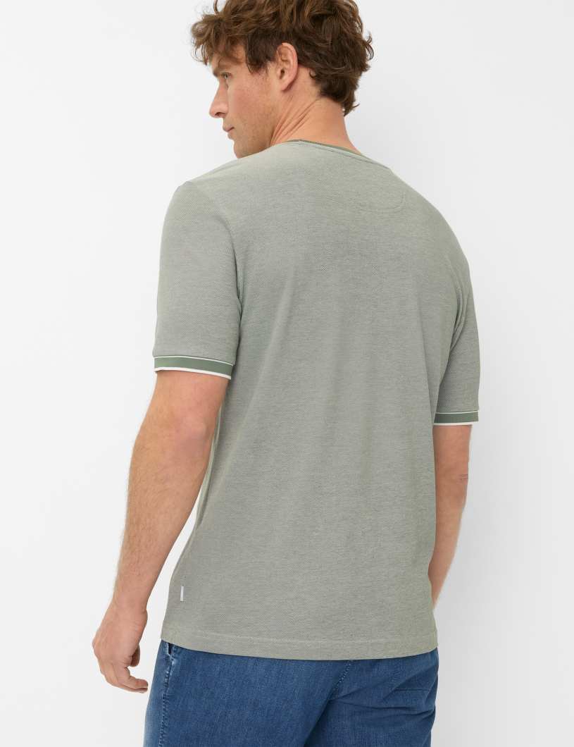 BRAX TED Kurzarm T-Shirt - Sage Mist - 70817200 26-4768-36 von BRAX