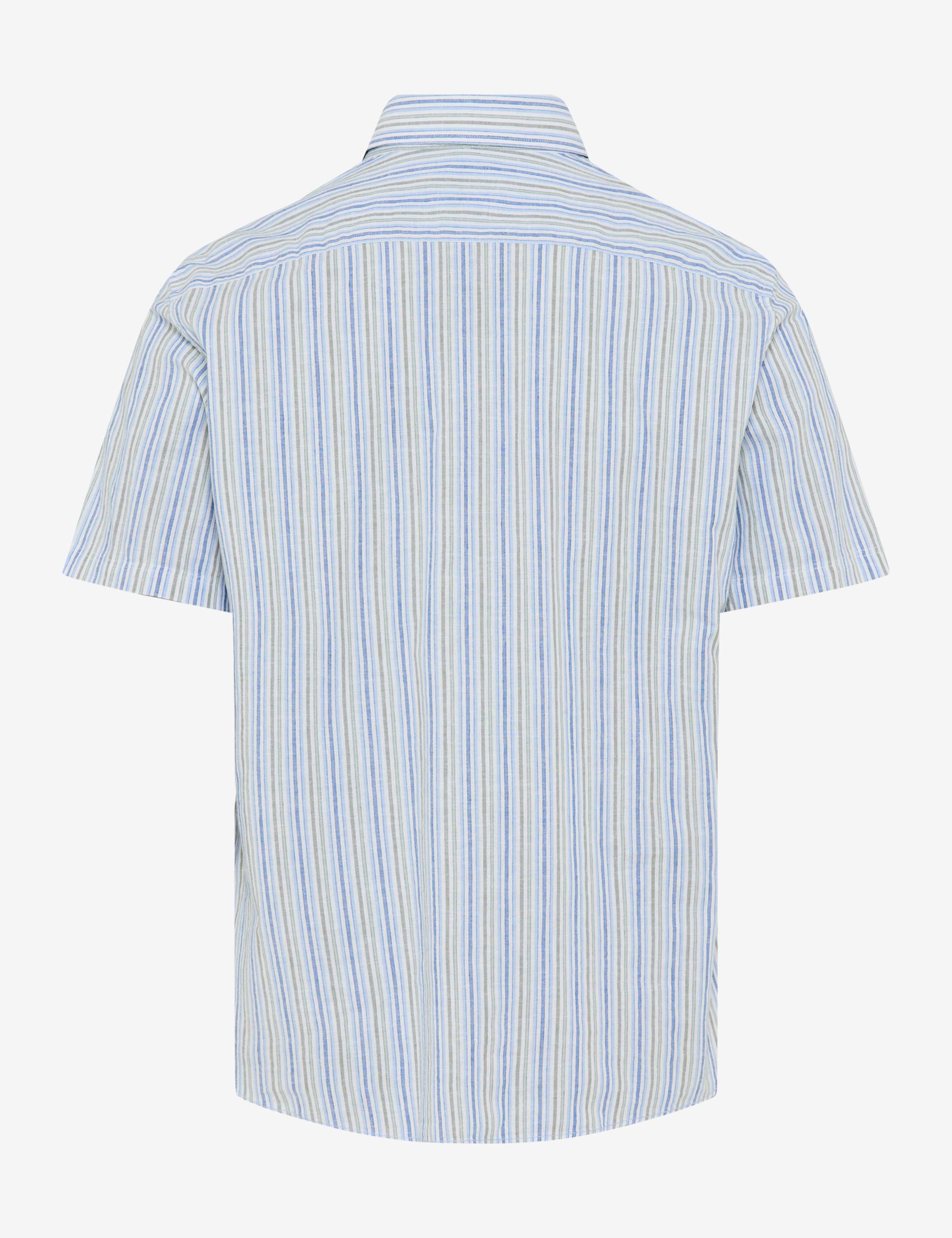 BRAX DAN S Kurzarm Hemd - Coastal Mint Stripes - 74410700 46-3818-36