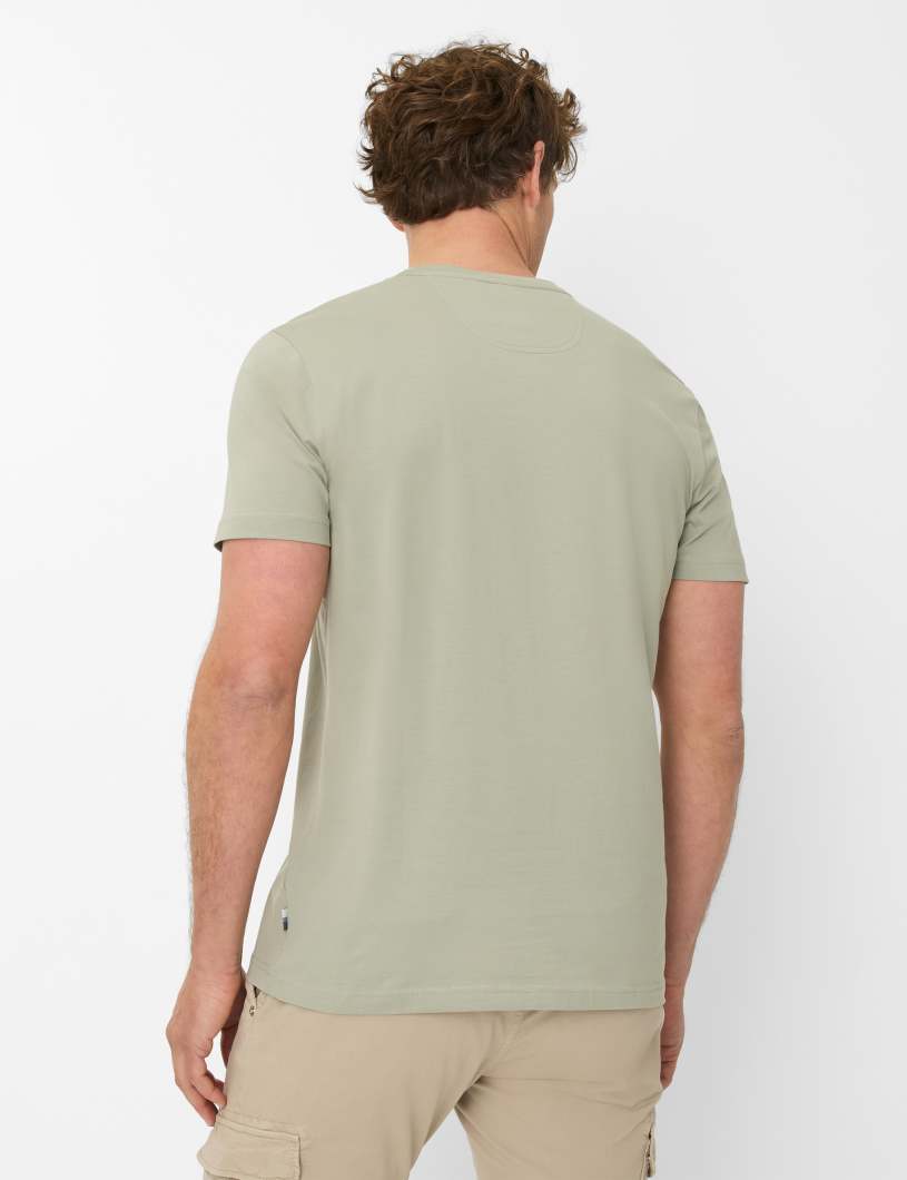 BRAX TED Kurzarm T-Shirt - Sage Drift Green - 70816100 26-4538-37 von BRAX