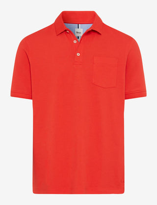 BRAX PETE BT Poloshirt - Ember Red Knit - 70431400 26-4848-44