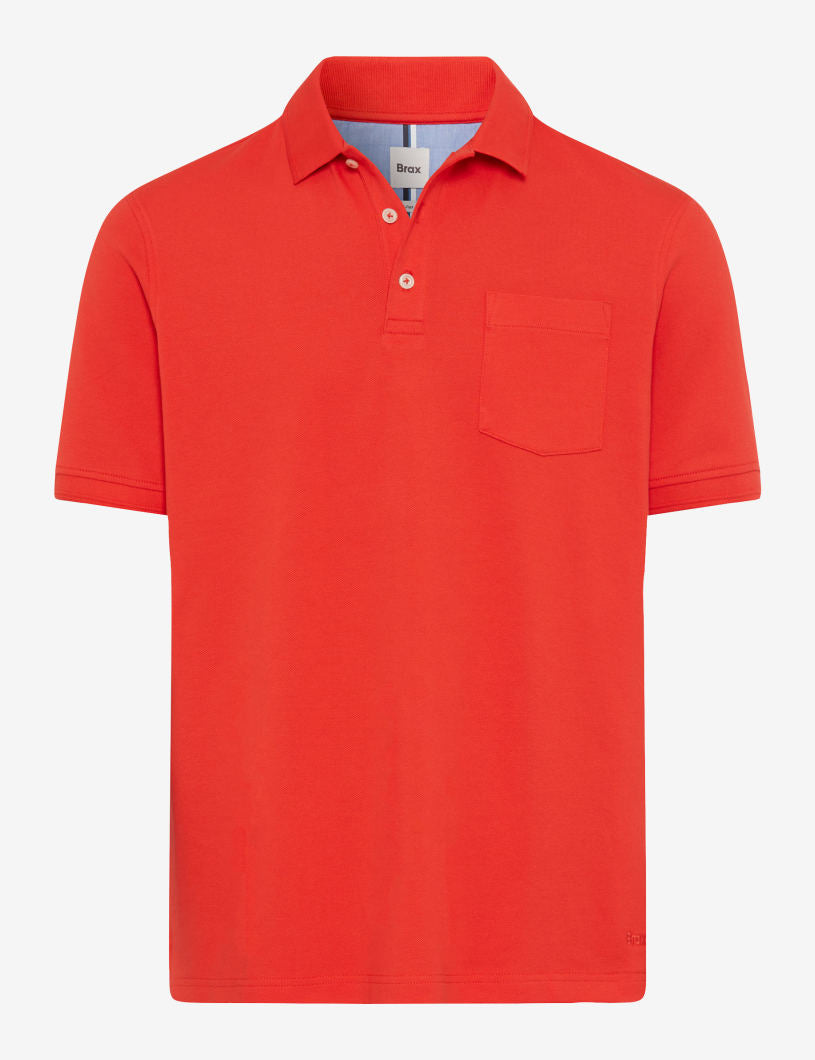 BRAX PETE BT Poloshirt - Ember Red Knit - 70431400 26-4848-44
